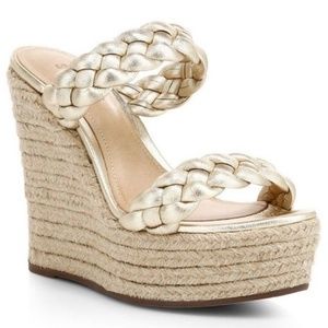 Braided Platform Wedge Sandals. Brand new.